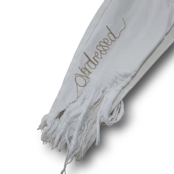 Zara Jeans Size 0 Women's Zara Trafaluc Denimwear Distressed Jeans Crop Cropped - Picture 5 of 7